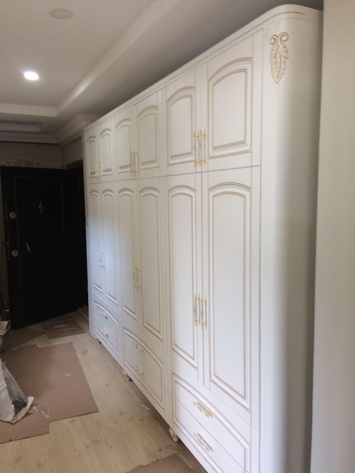 Home Klasik altın işlemeli gardırop – Lake Mutfak